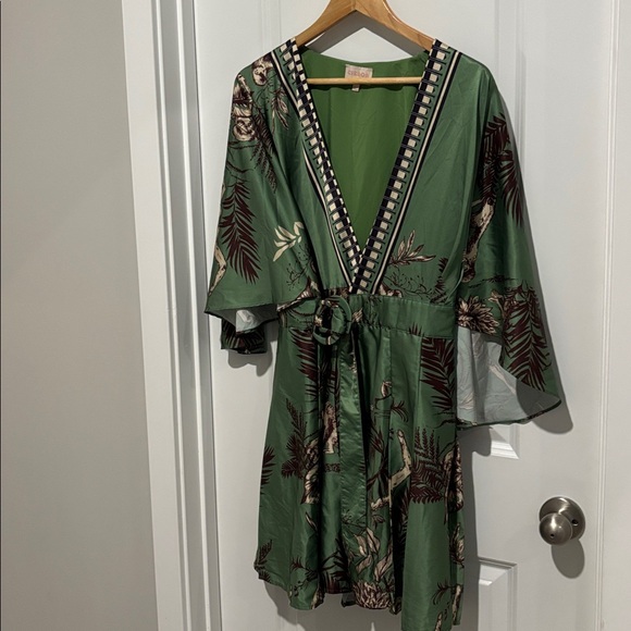 Ciebon Avaele Belted Long Sleeve Wrap Dress - Picture 6 of 15